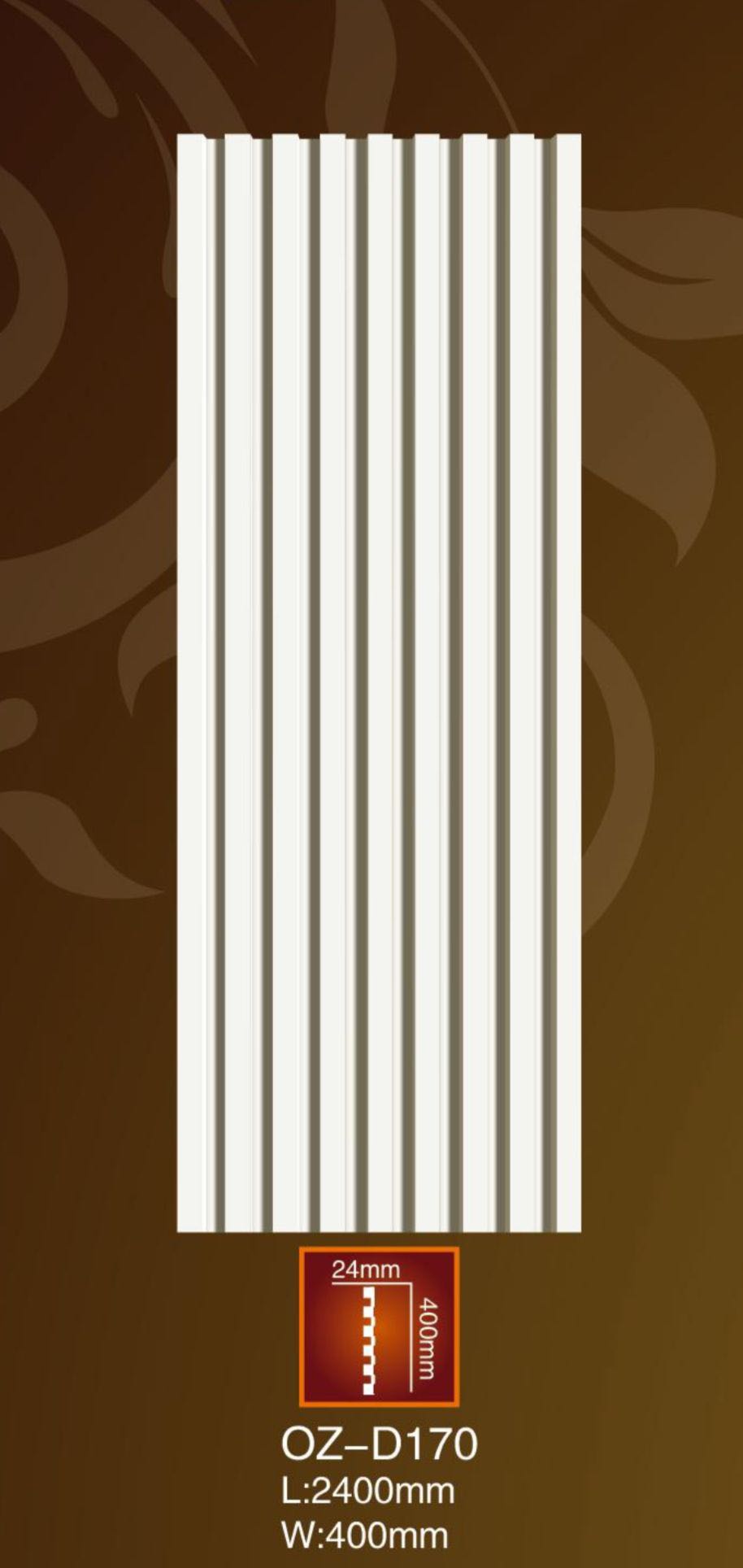 Riflaje decorative din poliuretan D170 240 x 40 cm