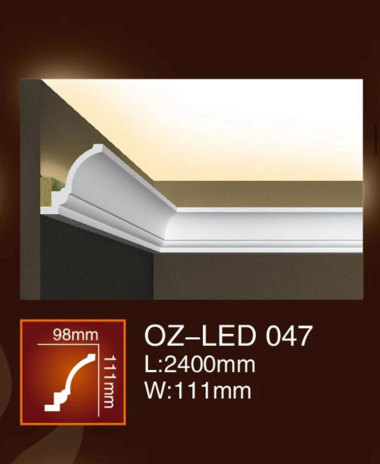 Cornișă din poliuretan pentru bandă LED - OZ-LED 047